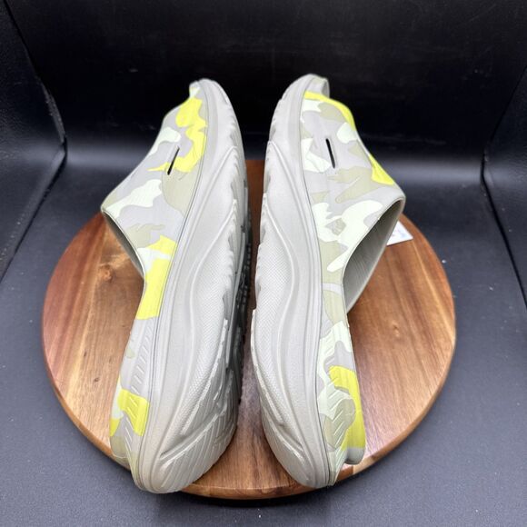 Hoka Ora Recovery Slide 3 Mens Size 13 Sandals Gray Camo Green Slip On Shoes - Picture 6 of 8